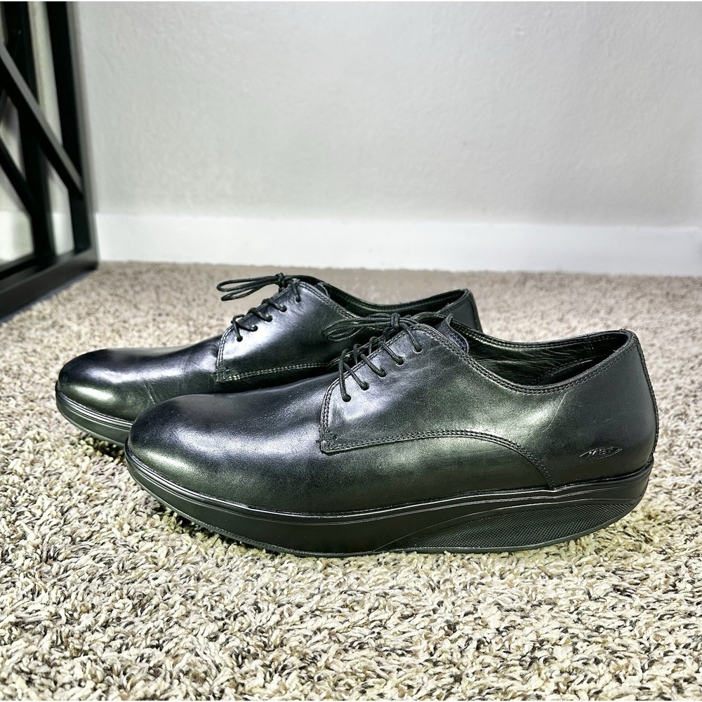 MBT Men's KABISA (2) Plain Toe Oxford Rocker Men's Size 10-10.5 Black